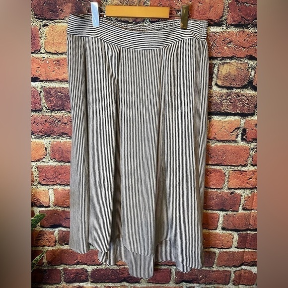 Max Studio Midi Flow Black & White Skirt Size L - Picture 1 of 7